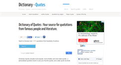 Desktop Screenshot of dictionaryquotes.com