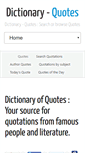 Mobile Screenshot of dictionaryquotes.com
