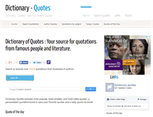 Tablet Screenshot of dictionaryquotes.com